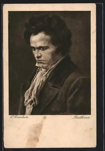 Künstler-AK Portrait des Komponisten Beethoven