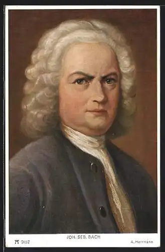Künstler-AK Komponist Joh. Seb. Bach im Portrait
