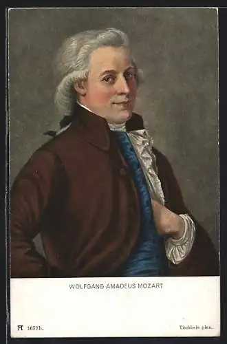 AK Portrait Komponist Wolfgang Amadeus Mozart