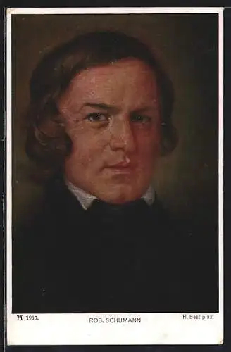 Künstler-AK Porträt Robert Schumanns