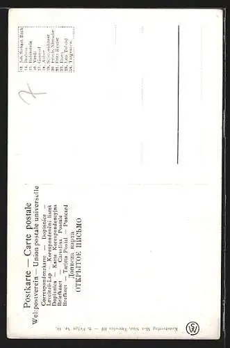 AK Johann Sebastian Bach, Porträt