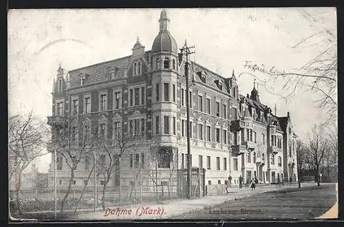 AK Dahme /Mark, Partie in der Luckauer Strasse