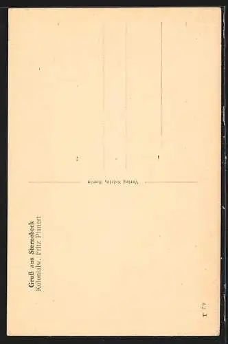 AK Sternebeck, Landjägerei, Seeansicht
