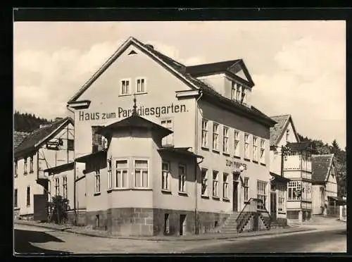 AK Engelsbach, Blick auf Haus zum Paradiesgarten