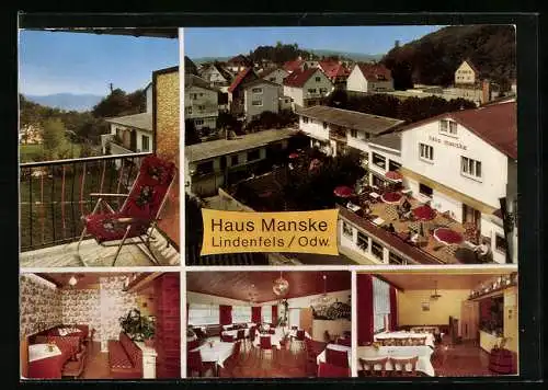 AK Lindenfels / Odw., Hotel-Pension Haus Manske