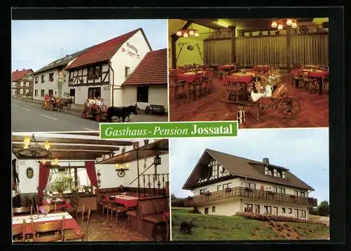 AK Breitenbach am Herzberg OT Oberjossa, Gasthaus und Pension Jossatal Paul Koch, Innenansichten