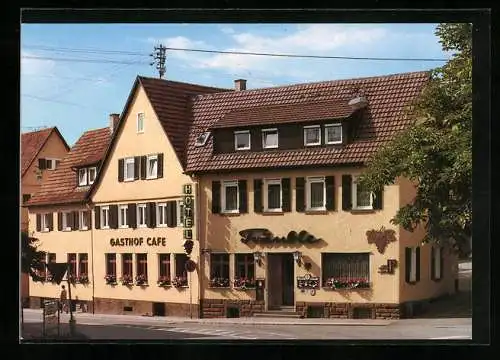 AK Gerlingen bei Stuttgart, Hotel Träuble Höschele-Bischof