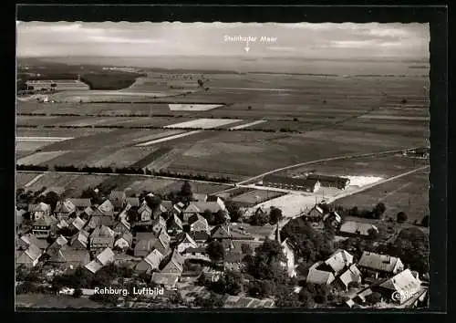 AK Rehburg, Ortsansicht vom Flugzeug aus