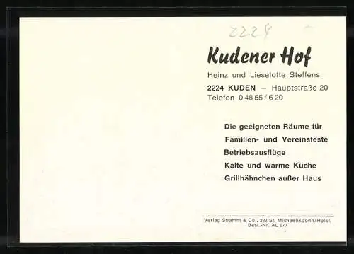 AK Kuden, Gaststätte Kudener Hof, Hauptstrasse 20