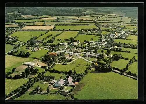 AK Odderade /Dithmarschen, Gaststätte und Lebensmittel Hans Thedens, Ortsansicht vom Flugzeug aus