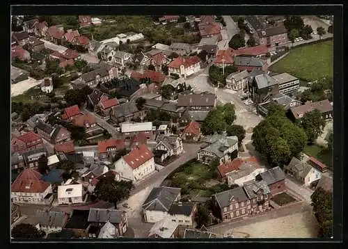 AK Burg /Dithmarschen, Ortspartie vom Flugzeug aus gesehen