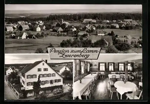 AK Zwerenberg, Pension zum Lamm, Ortspanorama