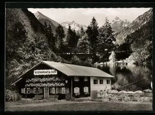 AK Oberstdorf /Allgäu, Restaurant und Café Christlessee