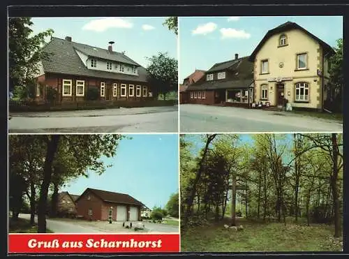 AK Scharnhorst /Kreis Celle, Gastwirtschaft zur Post