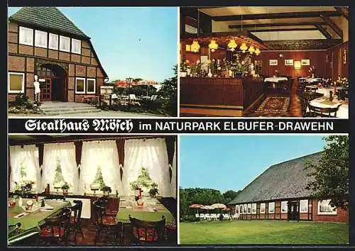 AK Neu Darchau-Klein Kühren, Restaurant Steakhaus Mösch, Elbuferstrasse 144