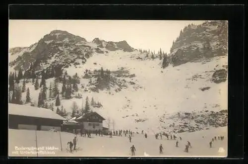 AK Bodenschneidhaus, Berghütte im verschneiten Gebirge