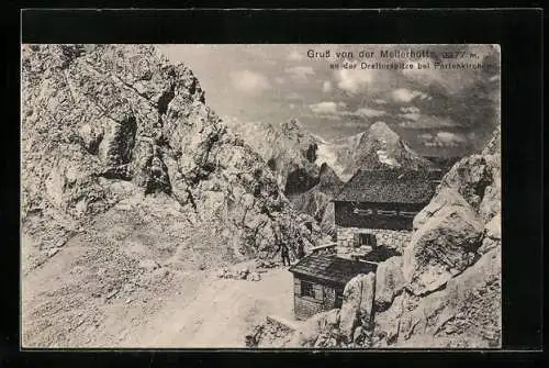 AK Meilerhütte, Berghütte an der Dreitorspitze bei Partenkirchen