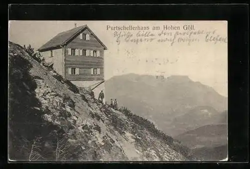 AK Purtschellerhaus, Berghütte am Hohen Göll