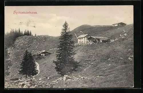 AK Spitzsteinhaus, Berghütte am Spitzstein