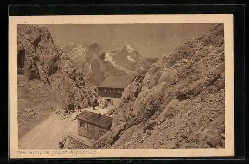 AK Meilerhütte, Berghütte gegen Alpspitze