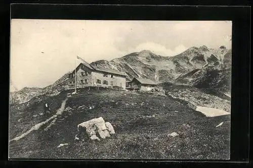 AK Nebelhornhaus, Berghütte in den Allgäuer Alpen