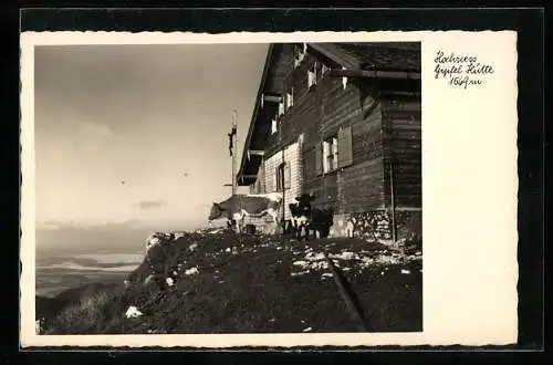 AK Hochries - Gipfel - Hütte mit Kühen