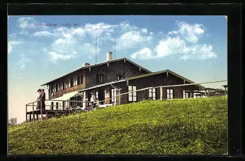 AK Neureuthaus, Leute an dem Unterkunftshaus