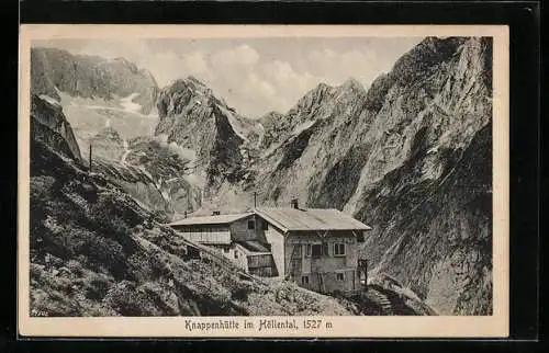 AK Knappenhütte, Berghütte im Höllental