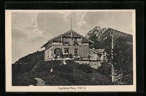 AK Tegelberg-Haus, Blick zur Berghütte