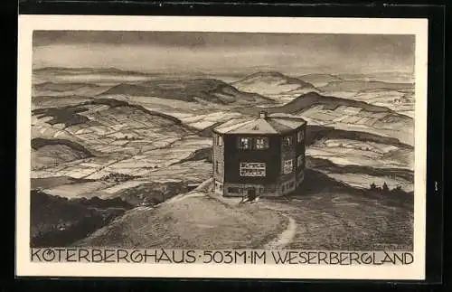 AK Köterberghaus, Berghütte im Weserbergland