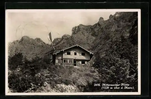 AK Mittenwalder Hütte, Berghütte am Karwendel