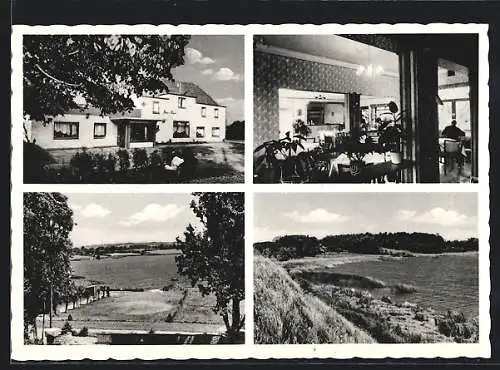 AK Owschlag üb. Rendsburg, Hotel u. Pension Förster-Haus am See