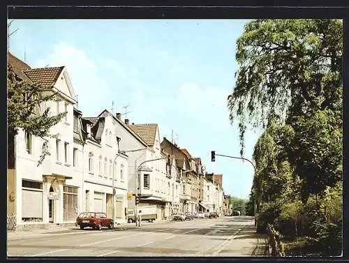 AK Nachrodt, Ortspartie mit Hagener Strasse