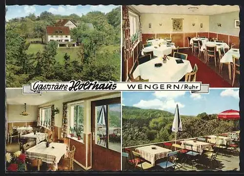 AK Wengern /Ruhr, Gaststätte Holthaus Haus Wengener Höhe, Auf der Egge 3