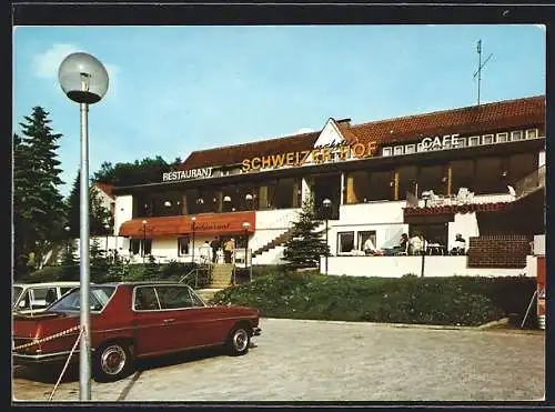 AK Detmold-Heiligenkirchen, Partie am Berghotel Schweizerhof