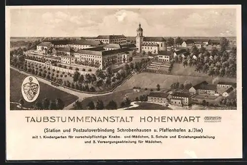AK Hohenwart /Obb., Taubstummenanstalt Hohenwart