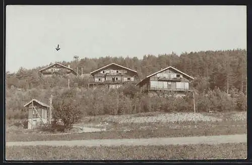 Foto-AK Bad Berka, Häuser des Waldpädagogiums