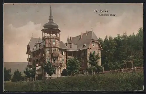 AK Bad Berka, Hotel Wilhelms-Burg