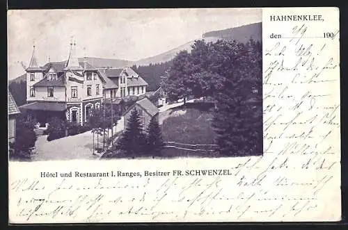 AK Hahnenklee, Hotel und Restaurant, Bes. Fr. Schwenzel