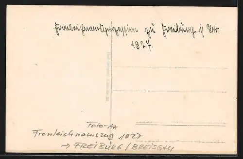 Foto-AK Freiburg /Breisgau, Fronleichnamszug 1927