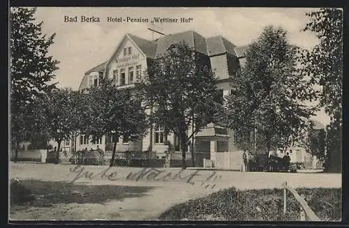 AK Bad Berka, Hotel-Pension Wettiner Hof