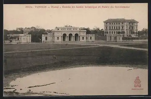 AK Hanoi, Palais du Gouvernuer et entree du Jardin botanique