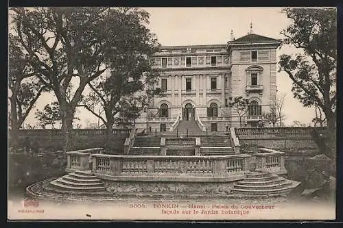 AK Hanoi, Palais du Gouverneur facade sur le Jardin botanique