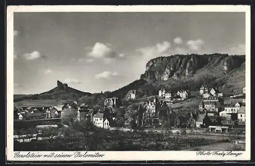 AK Gerolstein / Eifel, Teilansicht mit Dolomiten