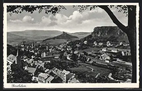 AK Gerolstein, Ortsansicht aus der Vogelschau