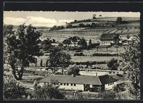 AK Mengeringhausen /Waldeck, Walmebad aus der Vogelschau