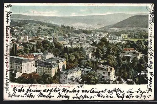 AK Baden-Baden, Ortsansicht von Schloss Venningen