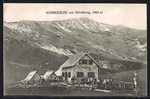 AK Rinnhofer`s Windberghütte, Berghütte auf der Schneealpe