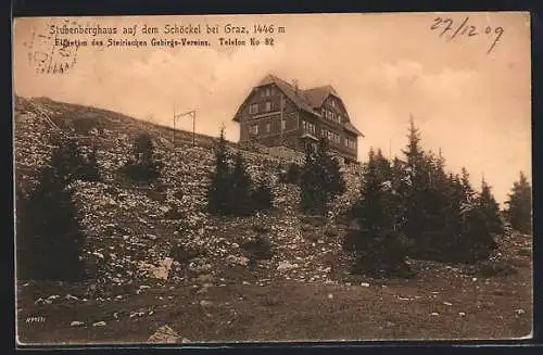 AK Graz, Stubenberghaus auf dem Schöckel