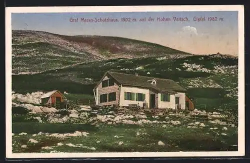 AK Graf Meran-Schutzhaus, Berghütte auf der Hohen Veitsch